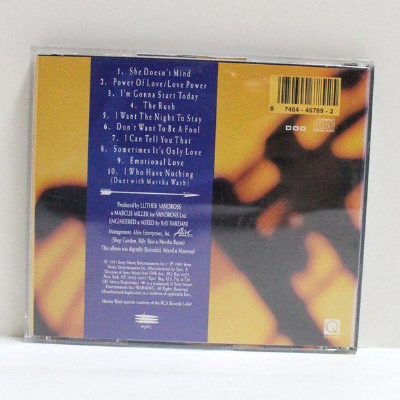 2 Luther Vandross CDs - Power of Love & Any Love - 19 Total Songs or Titles - Picture 4 of 13